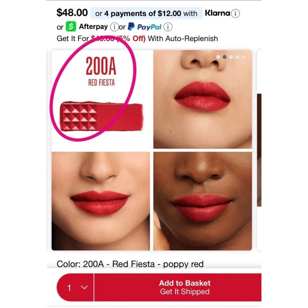 Valentino Spike Buttery Matte Lipstick
